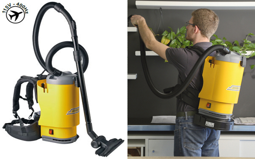 Aspirador de mochila portátil a batería - Elube. Aspiración y Filtración  Industrial.