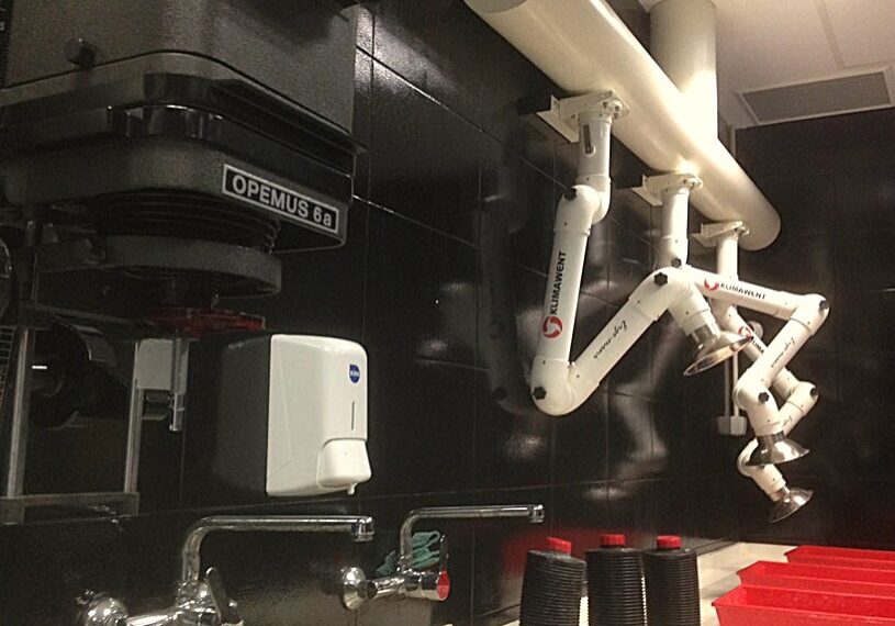 Aspiración vapores laboratorio fotográfico